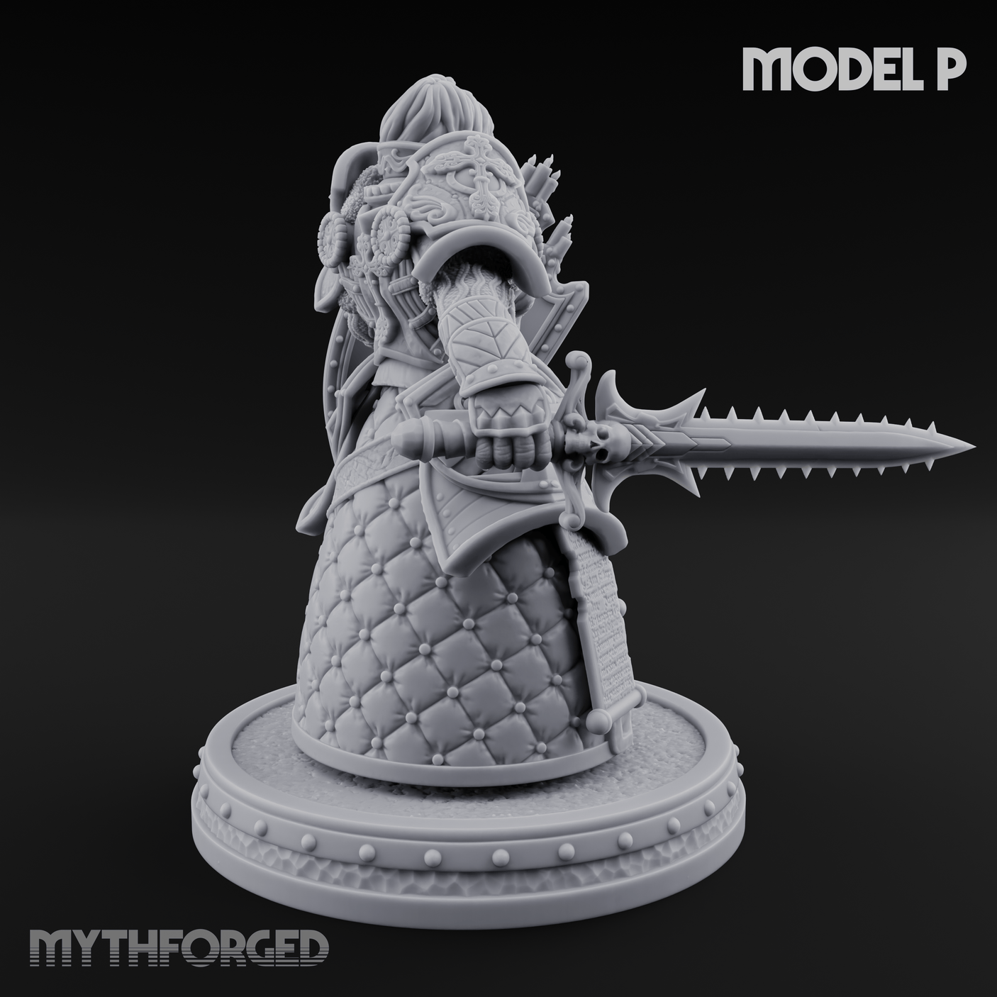The Unseeing Holy Paladin Order P Miniature for Dungeons and Dragons, Pathfinder or other TTRPGs