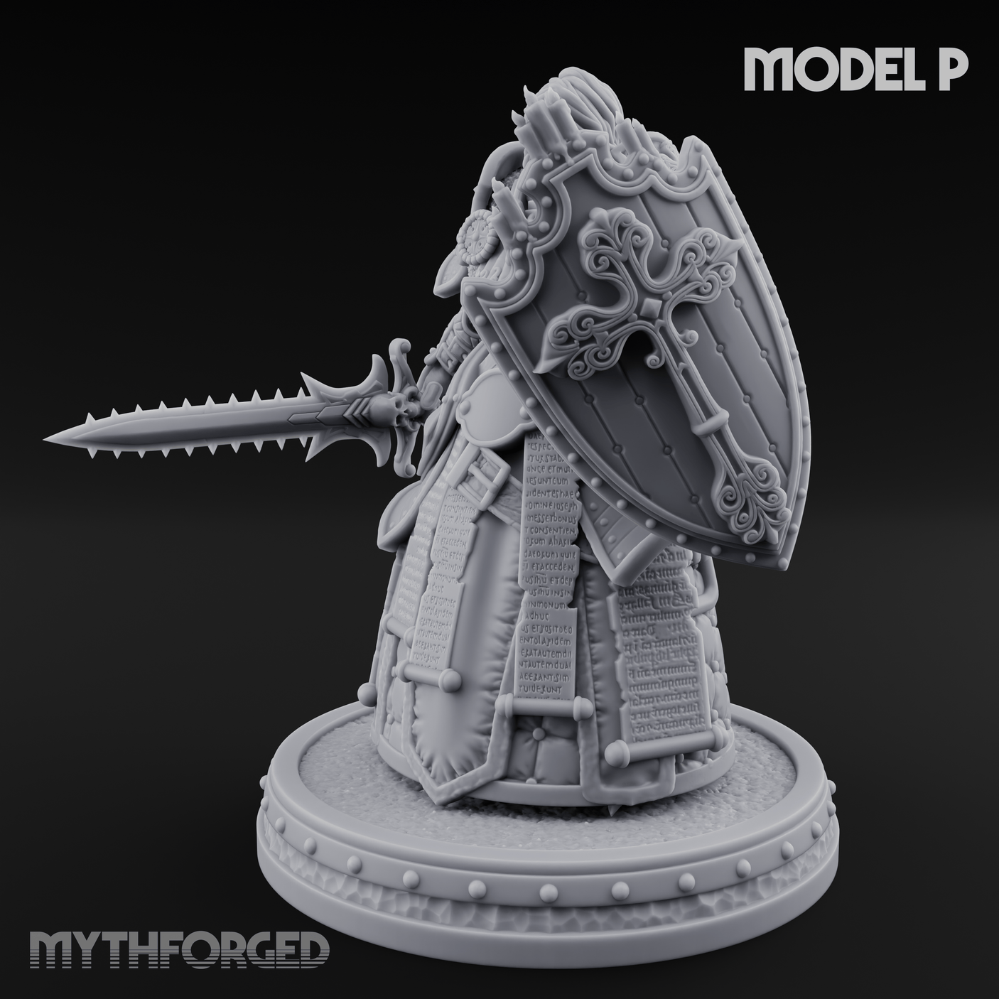The Unseeing Holy Paladin Order P Miniature for Dungeons and Dragons, Pathfinder or other TTRPGs