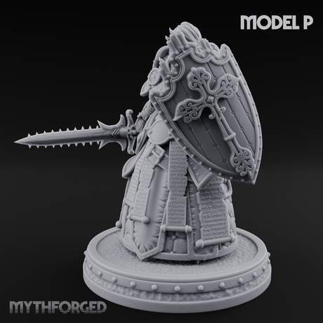 The Unseeing Holy Paladin Order P Miniature for Dungeons and Dragons, Pathfinder or other TTRPGs