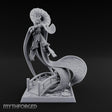 Parasol Twirling Floating Sorcereress Miniature for Dungeons and Dragons, Pathfinder or other TTRPGs