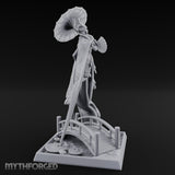 Parasol Twirling Floating Sorcereress Miniature for Dungeons and Dragons, Pathfinder or other TTRPGs