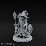 Paw Staff Holding Tabaxi Wizard Miniature for Dungeons and Dragons, Pathfinder or other TTRPGs