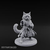 Paw Striking Tabaxi Monk Miniature for Dungeons and Dragons, Pathfinder or other TTRPGs