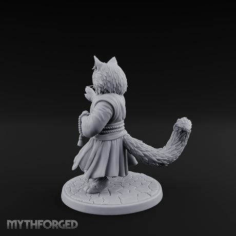 Paw Striking Tabaxi Monk Miniature for Dungeons and Dragons, Pathfinder or other TTRPGs