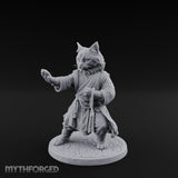 Paw Striking Tabaxi Monk Miniature for Dungeons and Dragons, Pathfinder or other TTRPGs