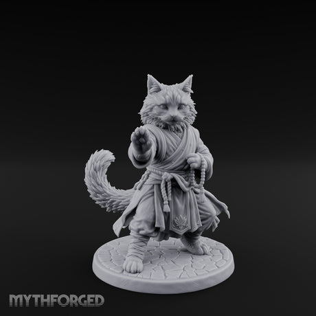 Paw Striking Tabaxi Monk Miniature for Dungeons and Dragons, Pathfinder or other TTRPGs