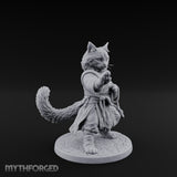 Paw Striking Tabaxi Monk Miniature for Dungeons and Dragons, Pathfinder or other TTRPGs