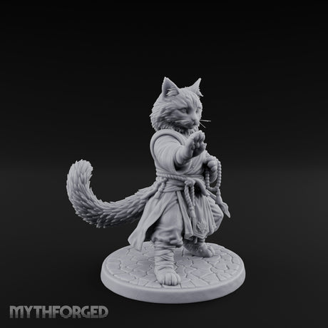Paw Striking Tabaxi Monk Miniature for Dungeons and Dragons, Pathfinder or other TTRPGs