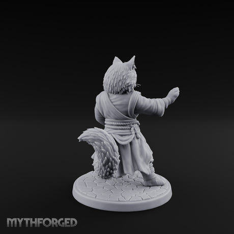 Paw Striking Tabaxi Monk Miniature for Dungeons and Dragons, Pathfinder or other TTRPGs