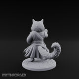 Paw Striking Tabaxi Monk Miniature for Dungeons and Dragons, Pathfinder or other TTRPGs