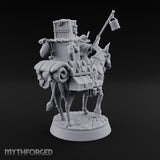 Whole Shop on Four Hooves Human Peddler on Mule