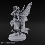 Blooming In Flight Pixie Sprite Miniature for Dungeons and Dragons, Pathfinder or other TTRPGs