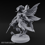 Blooming In Flight Pixie Sprite Miniature for Dungeons and Dragons, Pathfinder or other TTRPGs