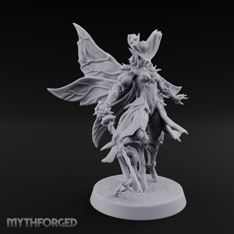 Blooming In Flight Pixie Sprite Miniature for Dungeons and Dragons, Pathfinder or other TTRPGs
