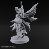 Blooming In Flight Pixie Sprite Miniature for Dungeons and Dragons, Pathfinder or other TTRPGs