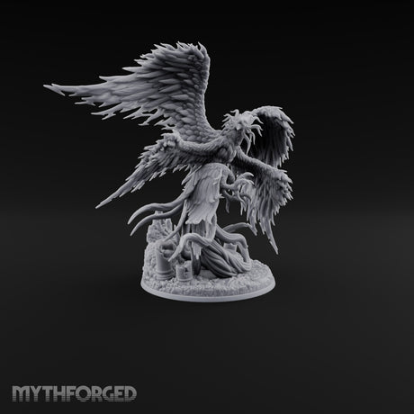 Ash Is Just a Phase Phoenix Flame-Feathered Firebird with Trailing Plumes