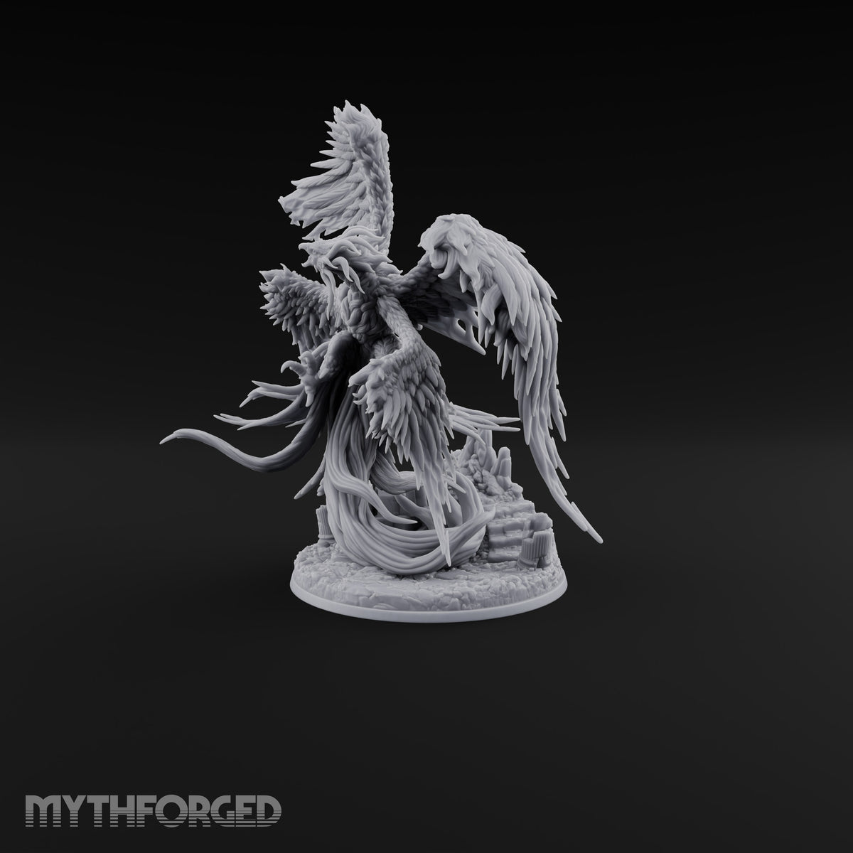 Ash Is Just a Phase Phoenix Flame-Feathered Firebird with Trailing Plumes