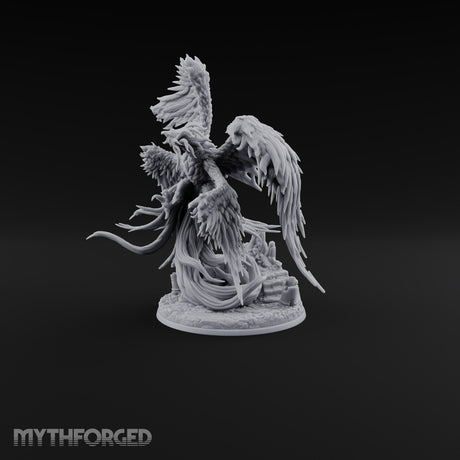 Ash Is Just a Phase Phoenix Flame-Feathered Firebird with Trailing Plumes