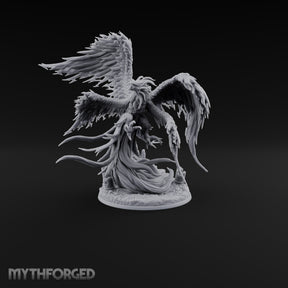 Ash Is Just a Phase Phoenix Flame-Feathered Firebird with Trailing Plumes
