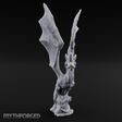 Wings Unfurled Skyward Red Dragon Miniature for Dungeons and Dragons, Pathfinder or other TTRPGs