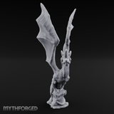 Wings Unfurled Skyward Red Dragon Miniature for Dungeons and Dragons, Pathfinder or other TTRPGs