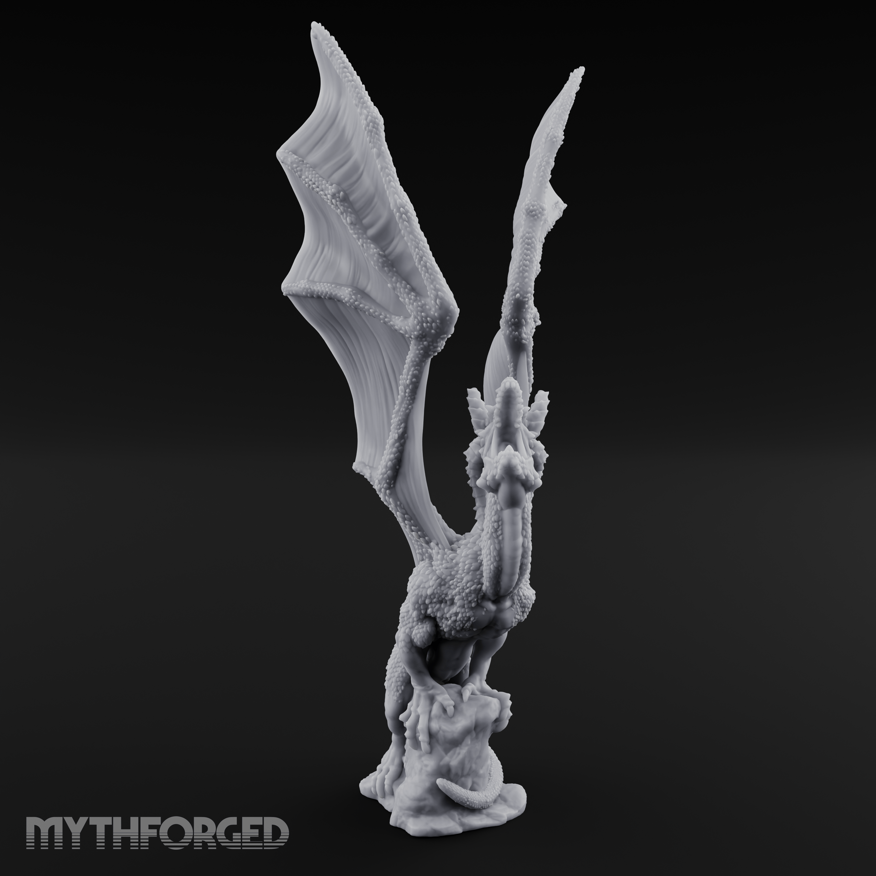 Wings Unfurled Skyward Red Dragon