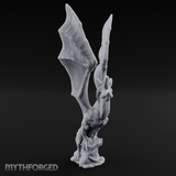 Wings Unfurled Skyward Red Dragon Miniature for Dungeons and Dragons, Pathfinder or other TTRPGs