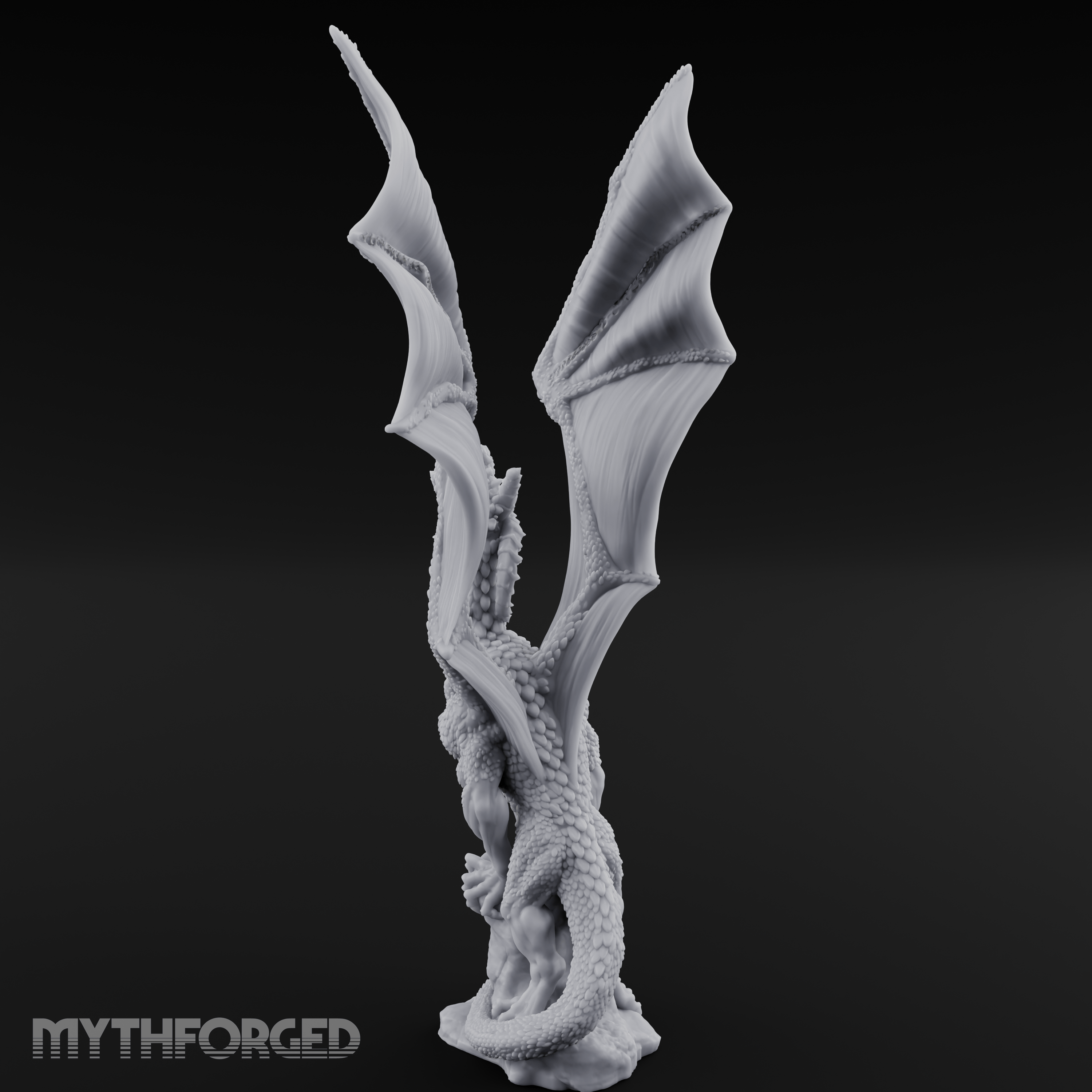 Wings Unfurled Skyward Red Dragon