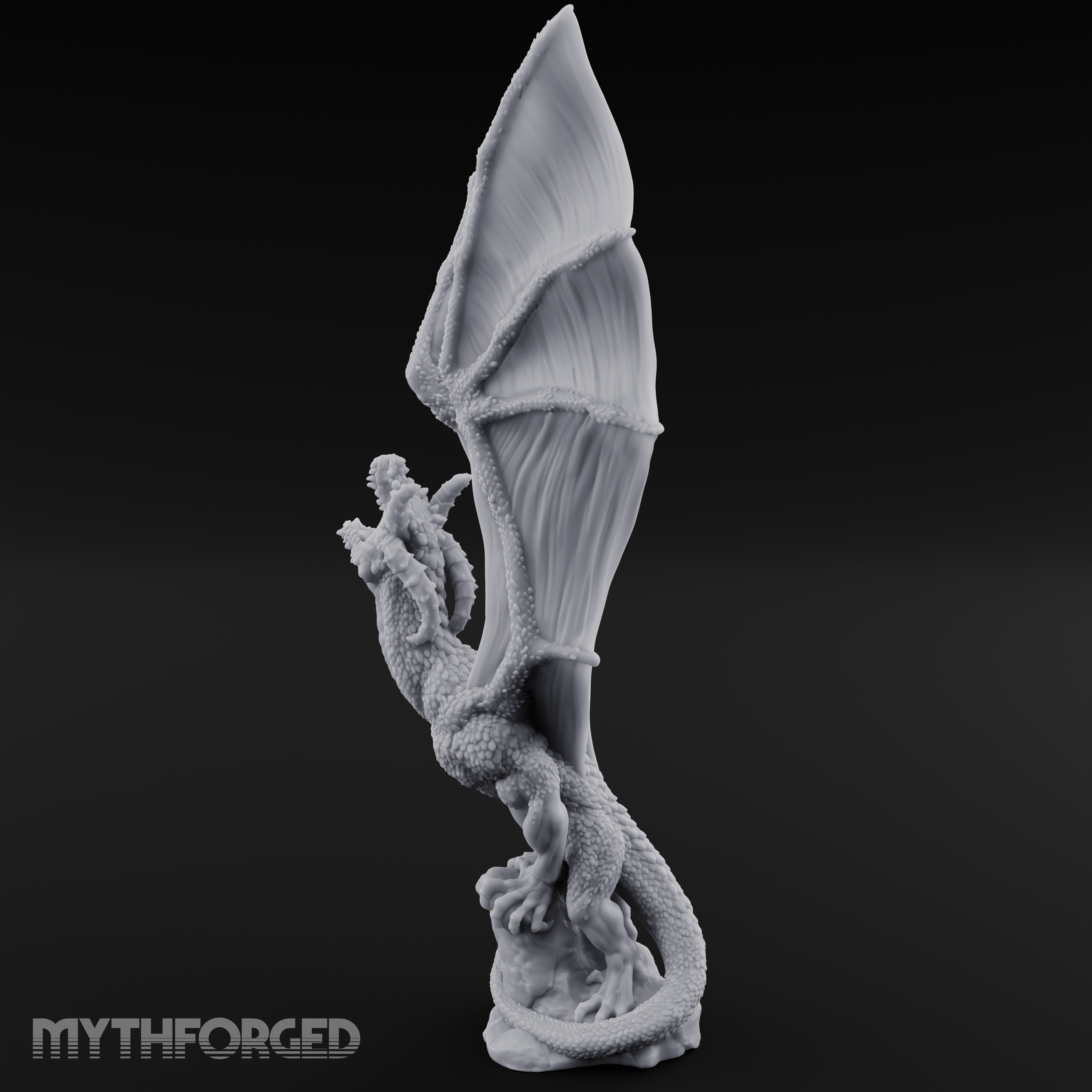 Wings Unfurled Skyward Red Dragon