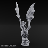 Wings Unfurled Skyward Red Dragon Miniature for Dungeons and Dragons, Pathfinder or other TTRPGs