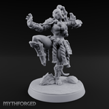 Arms Spread Commanding Hadozee Monk Miniature for Dungeons and Dragons, Pathfinder or other TTRPGs