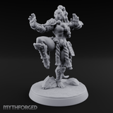 Arms Spread Commanding Hadozee Monk Miniature for Dungeons and Dragons, Pathfinder or other TTRPGs