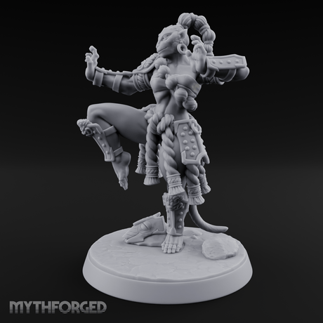 Arms Spread Commanding Hadozee Monk Miniature for Dungeons and Dragons, Pathfinder or other TTRPGs