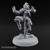 Arms Spread Commanding Hadozee Monk Miniature for Dungeons and Dragons, Pathfinder or other TTRPGs