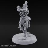 Arms Spread Commanding Hadozee Monk Miniature for Dungeons and Dragons, Pathfinder or other TTRPGs