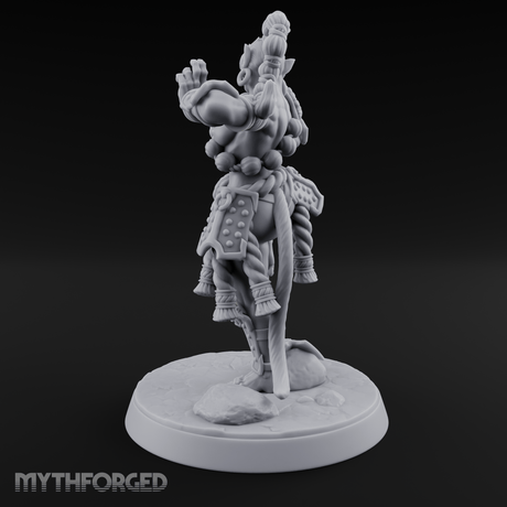 Arms Spread Commanding Hadozee Monk Miniature for Dungeons and Dragons, Pathfinder or other TTRPGs