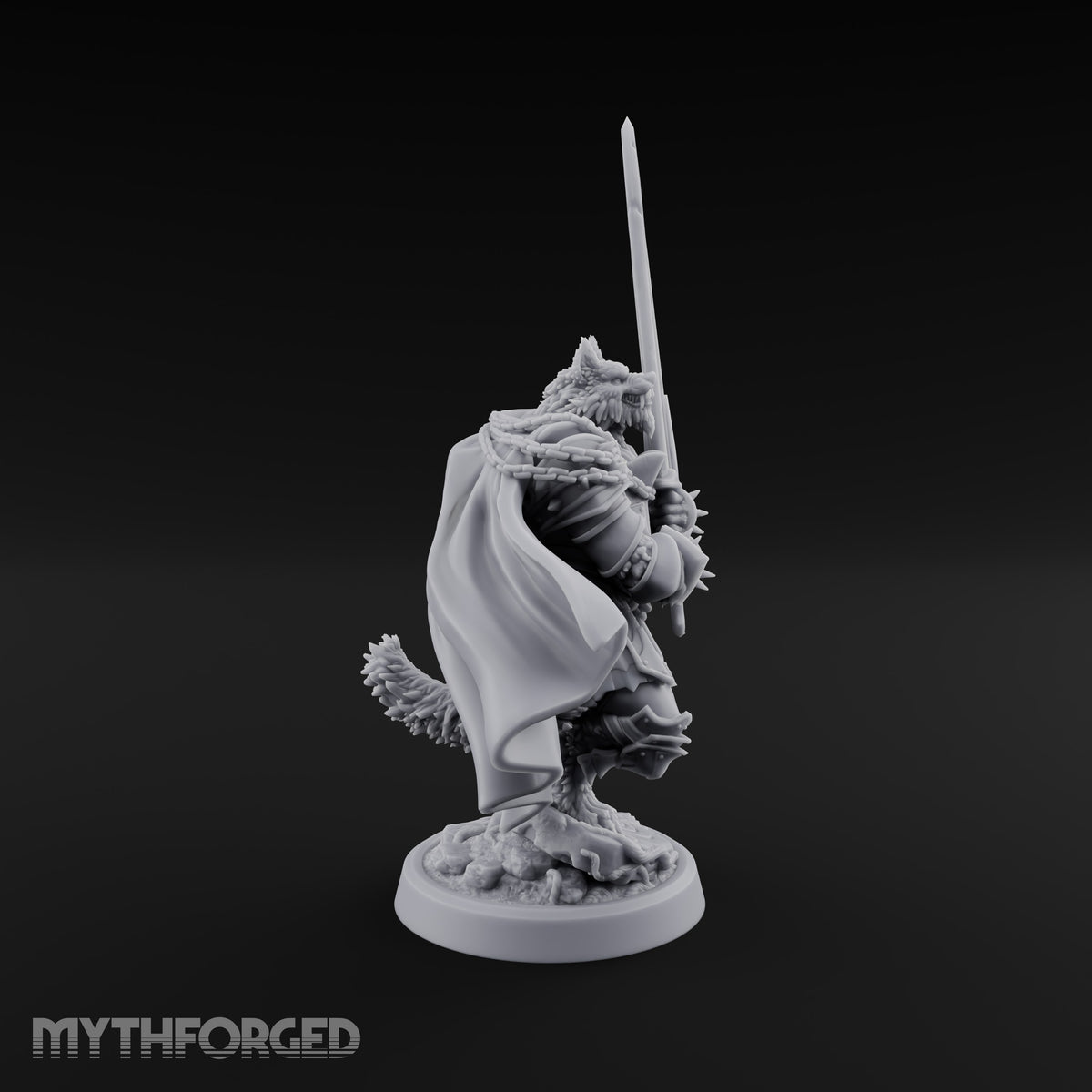 The Howl Meets Steel Werewolf Greatsword Warrior