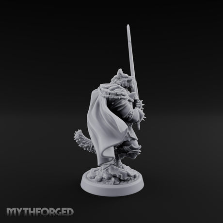 The Howl Meets Steel Werewolf Greatsword Warrior