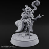 Pipe Smoking Cane Leaning Goblin Boss Miniature for Dungeons and Dragons, Pathfinder or other TTRPGs