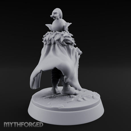 Pipe Smoking Cane Leaning Goblin Boss Miniature for Dungeons and Dragons, Pathfinder or other TTRPGs