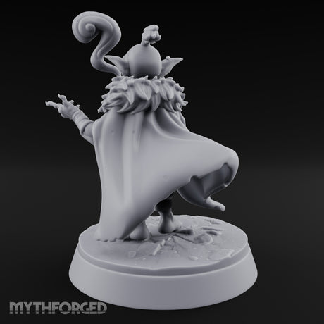 Pipe Smoking Cane Leaning Goblin Boss Miniature for Dungeons and Dragons, Pathfinder or other TTRPGs