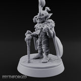 Pipe Smoking Cane Leaning Goblin Boss Miniature for Dungeons and Dragons, Pathfinder or other TTRPGs