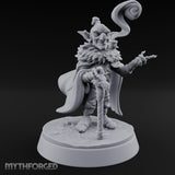 Pipe Smoking Cane Leaning Goblin Boss Miniature for Dungeons and Dragons, Pathfinder or other TTRPGs