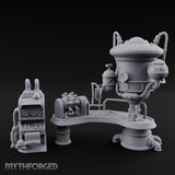 Pipe-Venting Gauge-Covered Arcane Workshop Machines Miniature for Dungeons and Dragons, Pathfinder or other TTRPGs
