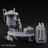 Pipe-Venting Gauge-Covered Arcane Workshop Machines Miniature for Dungeons and Dragons, Pathfinder or other TTRPGs