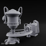 Pipe-Venting Gauge-Covered Arcane Workshop Machines Miniature for Dungeons and Dragons, Pathfinder or other TTRPGs