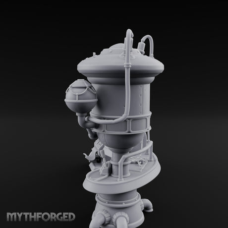 Pipe-Venting Gauge-Covered Arcane Workshop Machines Miniature for Dungeons and Dragons, Pathfinder or other TTRPGs