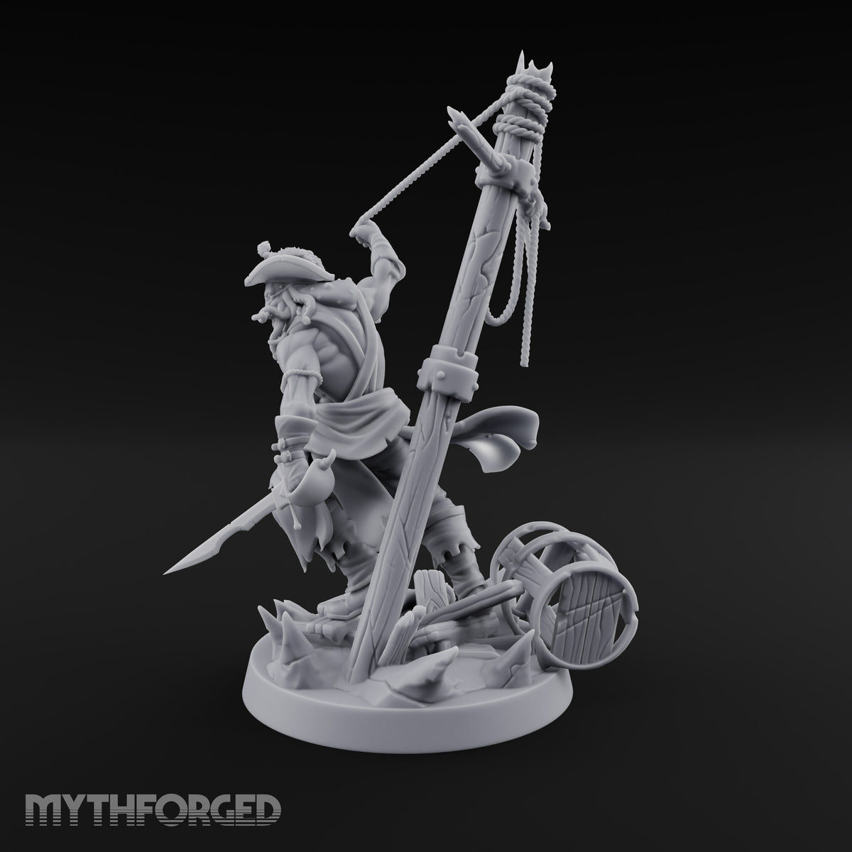 Tentacle Beard, Splintered Mast Human Pirate Captain