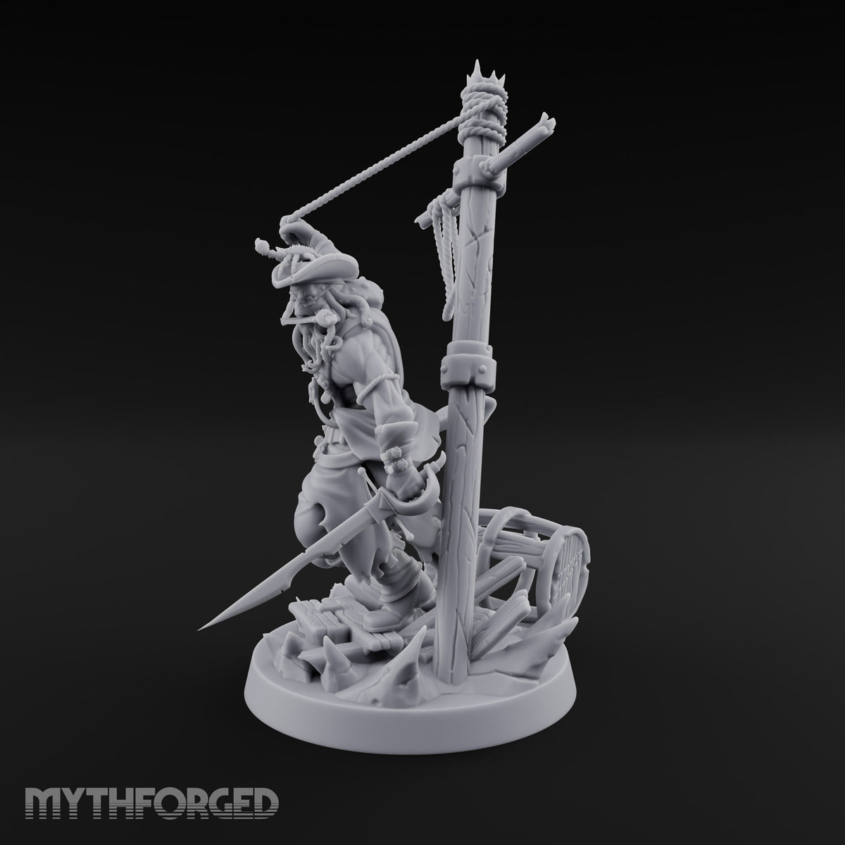Tentacle Beard, Splintered Mast Human Pirate Captain