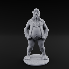 Belly Out Strutting Pirate A Miniature for Dungeons and Dragons, Pathfinder or other TTRPGs